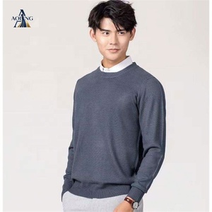 Pull en tricot ample pour homme AL S-3XL, col rond, col en <span class=keywords><strong>V</strong></span>, taille plus, pull basique - Product Image 2