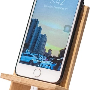 Soporte de Madera para Teléfono al por Mayor de Fábrica, Soporte Universal para Teléfono y Tableta de Escritorio, Soporte Ecológico para Teléfono con Logotipo Personalizado - Product Image 5