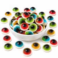 Bonbons gélifiés halal en forme d'œil, saveur fruitée acidulée, vente en gros, fabrication sur mesure OEM ODM, marque privée TK