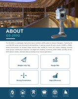 Scanner laser 3D portable GEOSUN GS-200G RTK GNSS, équipement de topographie haute précision pour la construction, l'exploitation minière et la cartographie topographique