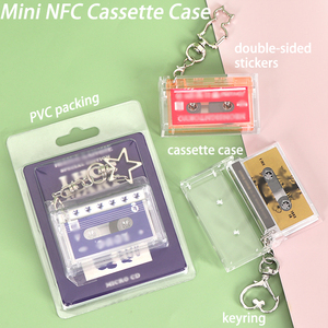 SUNSHING NFC Music Mini Cassette Packaging - Estuche para Reproductor de Música con Chip NFC, Diseño de Mini Cassette, para DIY, Llavero con Forma de Casete - Product Image 2