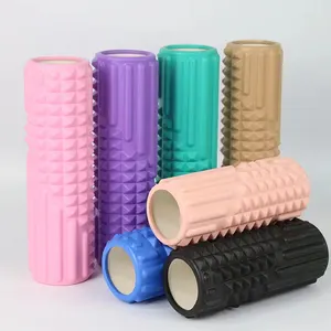 SANFAN Durable PVC Inner Tube Muscle Relax Rodillos De Espuma Para Gym Deep Tissue Massage EVA Yoga Foam Rollers for Exercise