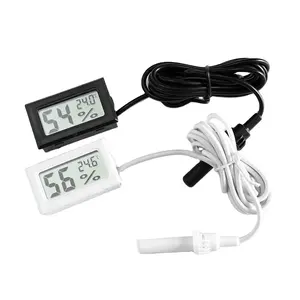 Refrigerator Embedded Mini Digital Temperature And Humidity Display With 1.5M Cable