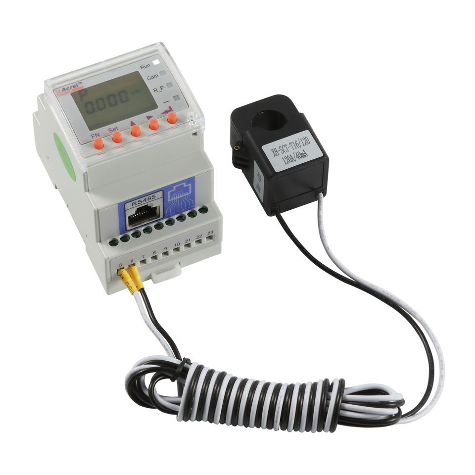 1 Phase Energy Meter ACR10R Solar RS485 Measure 8A Current for PV Solar ...