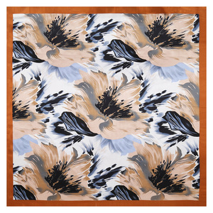 Foulards Blancs 90x90 cm <span class=keywords><strong>en</strong></span> <span class=keywords><strong>Soie</strong></span> Pure de Cheval pour Femme, Personnalisés, 22mm, Sergé, Double Impression, Grande Taille 90x90cm, Hijab 100 Assorti, <span class=keywords><strong>Foulard</strong></span> <span class=keywords><strong>en</strong></span> <span class=keywords><strong>Soie</strong></span> à Nouer - Product Image 2