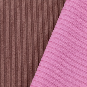 Tissu tricoté côtelé en polyester spandex respirant de couleurs personnalisées 230gsm 2*2 pour vêtements de sport et maillots de bain filles - Product Image 1