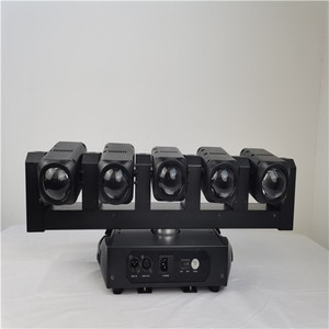 5x40w Rgbw 4 en 1 +6x20w Barre LED mobile à faisceau ou tête mobile DMX512 Contrôle musical pour DJ Disco Scène Mariage Concert Bar - Product Image 6