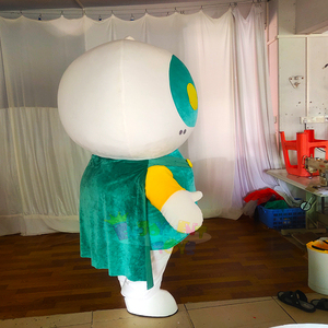 Disfraz de Mascota Robot Verde y Blanco Personalizado Premium, Perfecto para Promociones de Marca y Eventos - Product Image 2