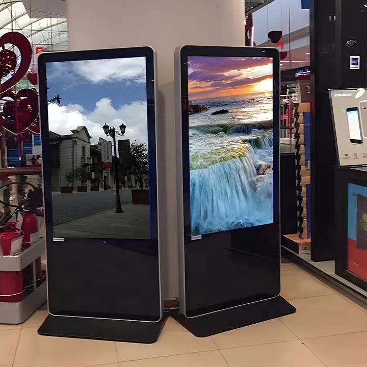 Touch screen kiosk 1080P android video lcd advertising player kiosk vertical signage display