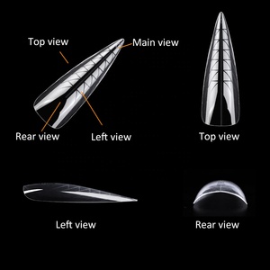 Gelsky Nail Extension <strong>Supplier</strong> Stiletto Dual <strong>Form</strong> Thinner and Fitted Extension Nail <strong>Form</strong> Thin Dual <strong>Form</strong> - Product Image 2