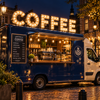 Enseigne lumineuse LED personnalisée pour camion de restauration, écran d'affichage néon, panneau lumineux pour le dessus du camion de restauration