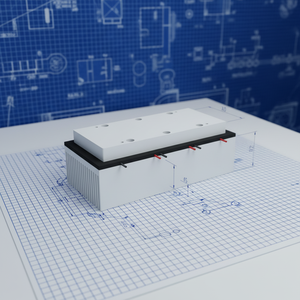 Hoog rendement Peltier-koelmodule Thermo-elektrische halfgeleiderkoeler TE44-100XEA (0,36 kg aluminiumlegering) voor laser - Product Image 6