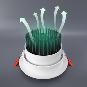 <span class=keywords><strong>ETL</strong></span> 5004879 TRIAC 0-10V Dali thay đổi độ sáng 4inch 12W 5cct không nhấp nháy quang phổ đầy đủ nhôm <span class=keywords><strong>LED</strong></span> COB lõm Downlight - Product Image 4