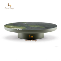 Table basse ronde en marbre moderne et luxueuse pour salon, personnalisable, écologique, mobile et décorative