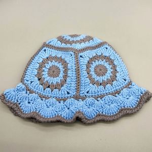 Sombrero de Pescador de Ganchillo Floral Hecho a Mano, Suave, Tejido, Unisex, Casual, para Invierno, Pesca y Viajes - Product Image 4