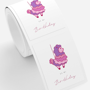 Tùy Chỉnh Riêng Vận Chuyển Hộp Bao Bì Dán Bóng Cuộn Dập Nóng Rose Gold Foil Tự Dính Nhãn Cho Mô Giấy - Product Image 6