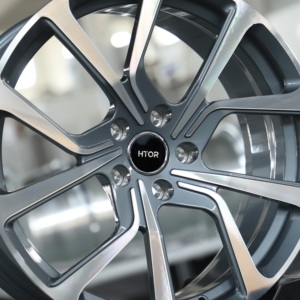 Jantes forgées HTOR personnalisées 19x8.0J 20x8.5J 5x108 grises usinées à rayons directionnels en spirale pour DS9 <span class=keywords><strong>DS7</strong></span> 408X 508 - Product Image 4