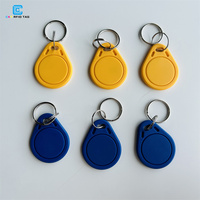 Llavero NFC ABS Multicolor con Chip RFID Reemplazable de 13.56Mhz para Control de Acceso