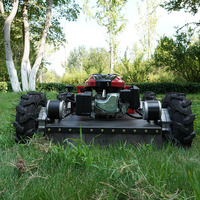 Tondeuse à gazon intelligente pour terrains accidentés tondeuse à gazon autopropulsée usage domestique GT550 tondeuse à gazon à essence télécommande
