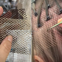 Base de perruque en dentelle suisse, filet à cheveux, outils de tissage pour cheveux humains, filet capillaire