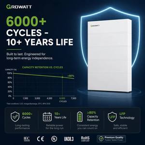 แบตเตอรี่ลิเธียม <span class=keywords><strong>Growatt</strong></span> แท้ 100% ขนาด 10kWh 51.2V LFP พร้อมระบบ Smart BMS สำหรับอินเวอร์เตอร์ไฮบริด <span class=keywords><strong>Growatt</strong></span> รุ่น SPF/<span class=keywords><strong>SPH</strong></span> - Product Image 5