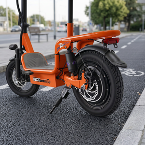 Rueda Trasera para Scooter Eléctrico HEZZO T3 con Motor de 750W, Construcción de Aleación de Aluminio, Tecnología de Freno de Disco y Absorción de Impactos - Product Image 2