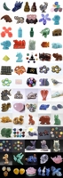 HY Wholesale - Sculpture d'animaux en pierre semi-précieuse, rose quartz, canard mandarin, haute qualité 2018