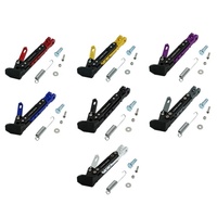 Moto Béquille Support CNC En Aluminium Trépied Réglable Béquille Pied Côté Support Moto Pédales De Frein