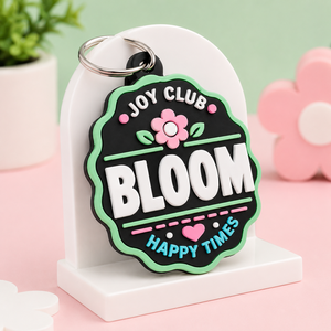Eco-Friendly Embossed Soft Thicken Rubber Key Chain Letter Pattern Pvc <b>Keychain</b> Irregular Shape Pvc <b>Keychain</b> <b>Custom</b> Logo - Product Image 2