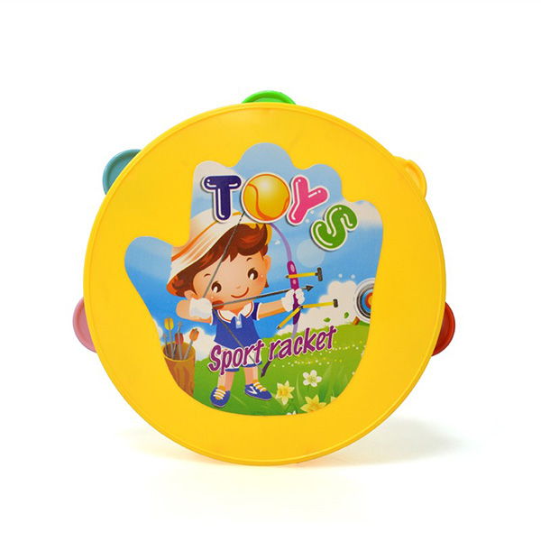 Высококачественный рекламный пластиковый мини-ТАМБУРИН для детей