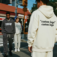 Vêtements streetwear pour hommes, ensemble de survêtement épais imprimé avec lettres, sweat à capuche et pantalon de jogging assortis, fabricants