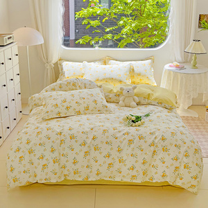 ชุดเครื่องนอนผ้าฝ้ายแท้ น้ำหนักเบา <span class=keywords><strong>สด</strong></span>ชื่น ลายพิมพ์ ชุดสี่ชิ้น สำหรับโรงแรม - Product Image 6