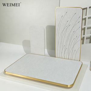 WEIMEI Présentoirs à bijoux en velours microfibre haut de gamme faits à la main, ensemble de présentoirs à bijoux en velours de luxe personnalisés pour magasin - Product Image 6