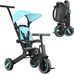 Fabricants Vente en gros Scooter pliable à trois roues pour enfants Cadre en bois et en plastique portable Usine directe - Product Image 1