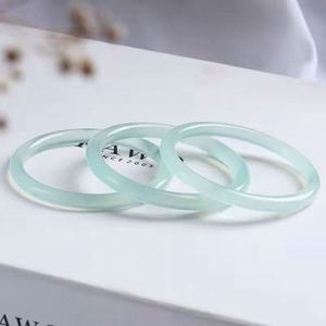 Bracciale da Donna in Agata Verde Ghiaccio Calcedonio Rotondo da 6 mm, Effetto Ghiaccio <span class=keywords><strong>Azzurro</strong></span>, Vendita all'Ingrosso dalla Fabbrica - Product Image 3