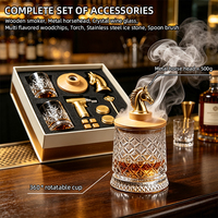 Kit de fumage pour cocktails et whisky LK (Luoke Fangle) Modèle CN2025CY, vente en gros usine, avec logo personnalisé, torche infuseur à boissons et bâtonnets de bois multi-saveurs