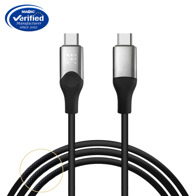 New 40Gbps Type C USB 4.0 240W Fast Charge Data Cable 8K 60Hz Audio & Video Braided Shielding with PVC Jacket for Computers