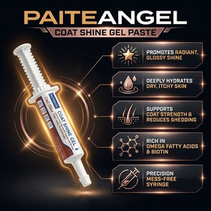 Gel brillant pour animaux de compagnie OEM, supplément Omega 3 en pâte pour la santé de la peau des chiens et des chats, seringue, marque privée - Product Image 1