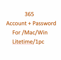 Accès au compte professionnel MS365 Pro Plus pour systèmes d'exploitation MAC, graphismes multimédias, stock, licence à vie, 1 appareil