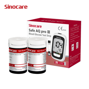 Appareil de mesure du sucre dans <span class=keywords><strong>le</strong></span> sang Sinocare, dispositif de soins du diabète, glucomètre médical portable, bandelettes de test de glycémie - Product Image 1