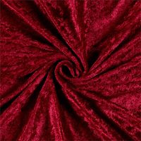 Tissu en velours froissé coréen uni bordeaux, extensible, doux au toucher, en polyester et élasthanne, de qualité supérieure, prix de gros
