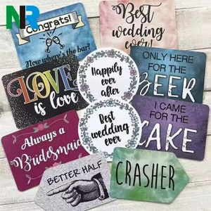 Wholesale Custom <b>PVC</b> Photo Booth Props Corrugated <b>Plastic</b> Yard Sign Greeting Sign <b>Sheets</b> - Product Image 4