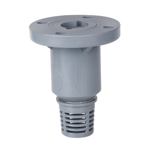 Vanne de fond à bride en CPVC Rong Sheng, 3 pouces, qualité chimique, résistante à la corrosion, aux acides et aux alcalis - Product Image 1