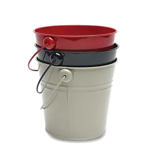 C5345 <b>galvanized</b> metal <b>bucket</b> custom merchandising - Product Image 1