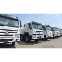 Camion de fret à plateau avec clôture, neuf, fabriqué en Chine, vente directe d'usine, conduite à gauche, HOWO 8x4, moteur diesel Weichai, en stock