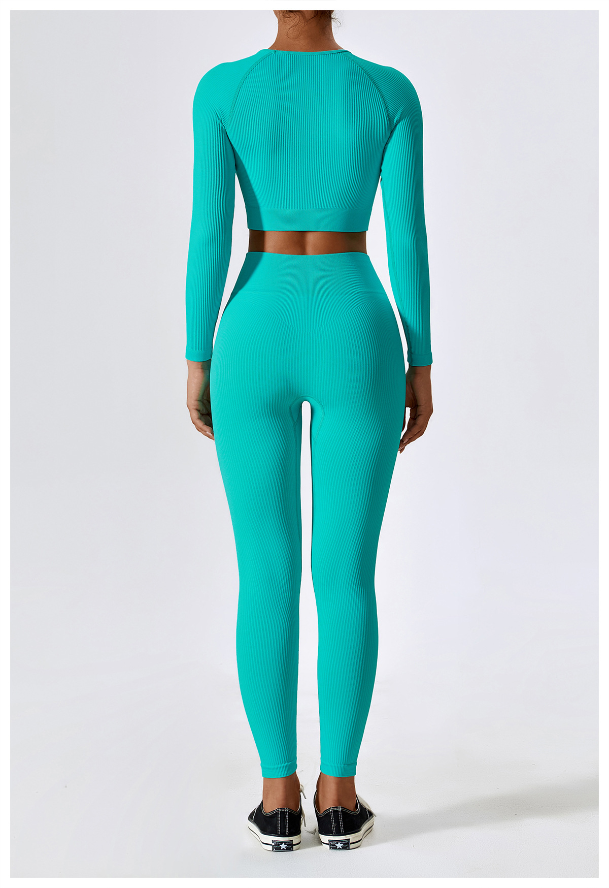 ensemble chemise bleu vert