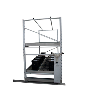 Double rack growing grow table <strong>racking</strong> growing racks growing racks for <strong>greenhouse</strong> - Product Image 1