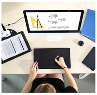 Tablette graphique éducative USB pour dessin et écriture à la main, pouces, surface adaptée à l'ordinateur