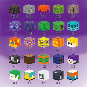 Nouvel ensemble de blocs de construction magnétiques 3D populaires 2026 – Jouets cubes magnétiques « Mon Monde » pour enfants – Mini blocs de construction magnétiques magiques d'Halloween - Product Image 5