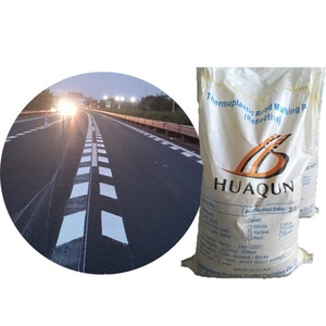 HUA QUN Strong Wear Resistance Thermoplastic Road Line <b>Paint</b> Powder White Yellow Marking <b>Paint</b> for Roads Spray Application - Product Image 1
